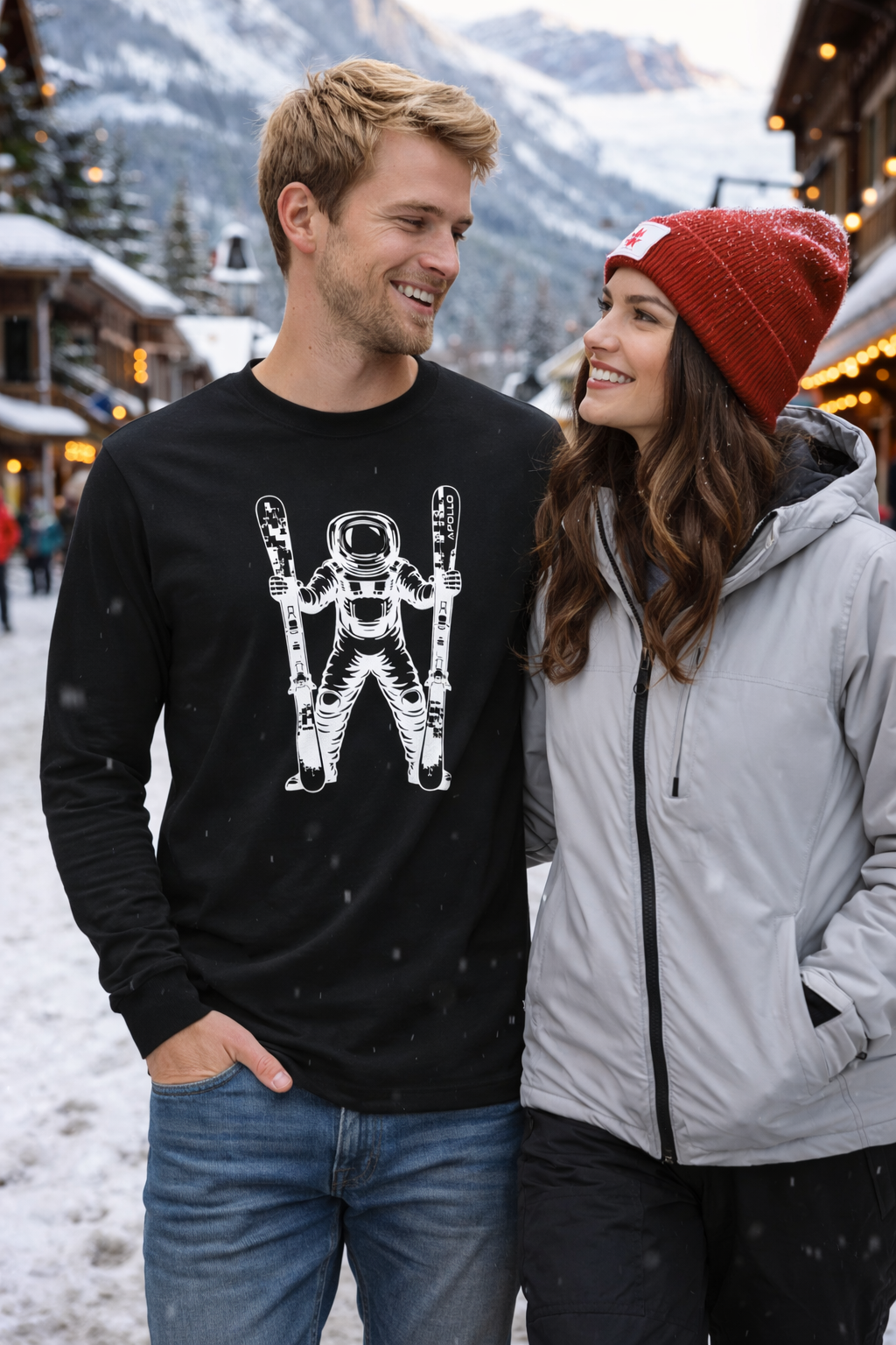Astro Skier Long Sleeve T-Shirt - MEN'S