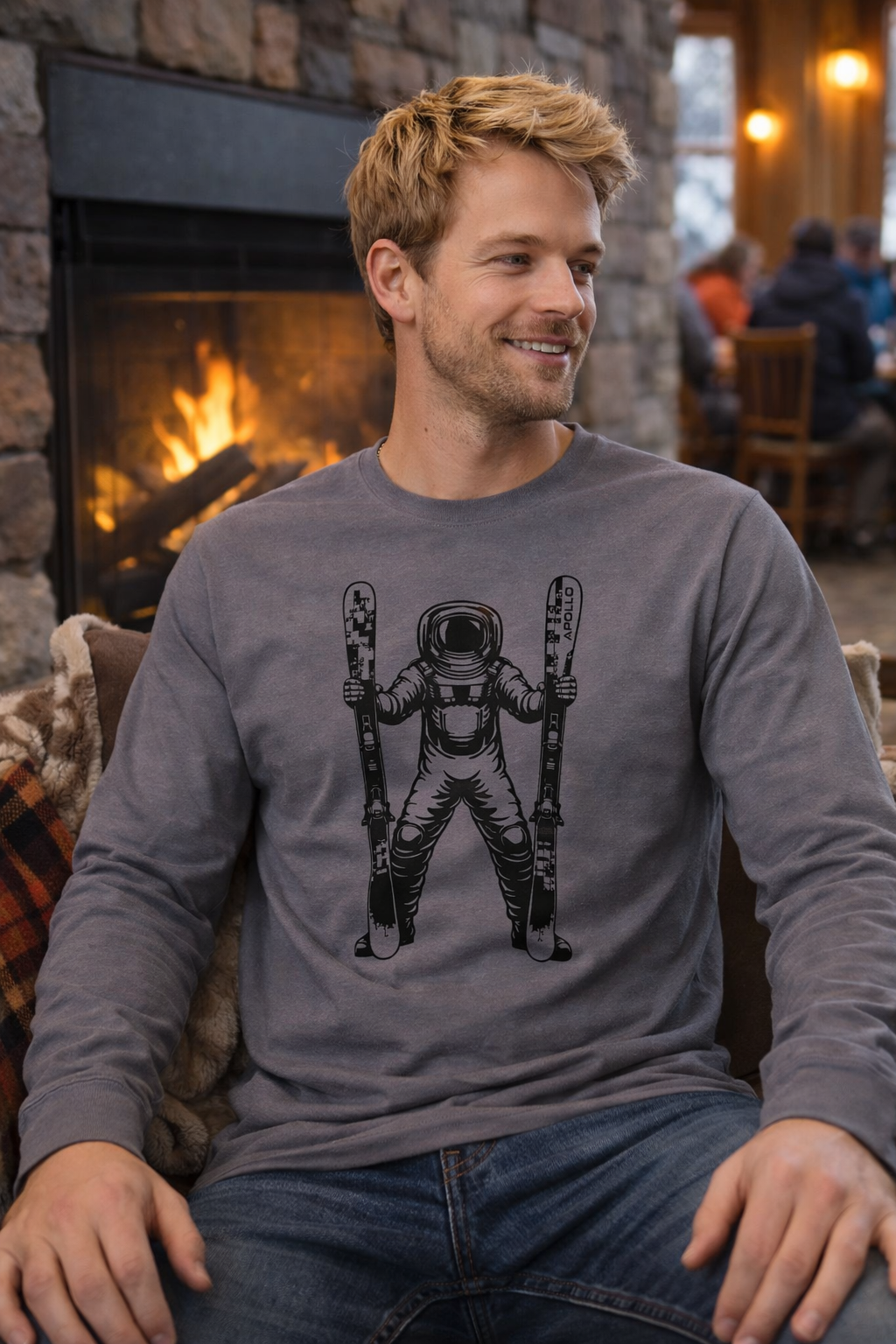 Astro Skier Long Sleeve T-Shirt - MEN'S
